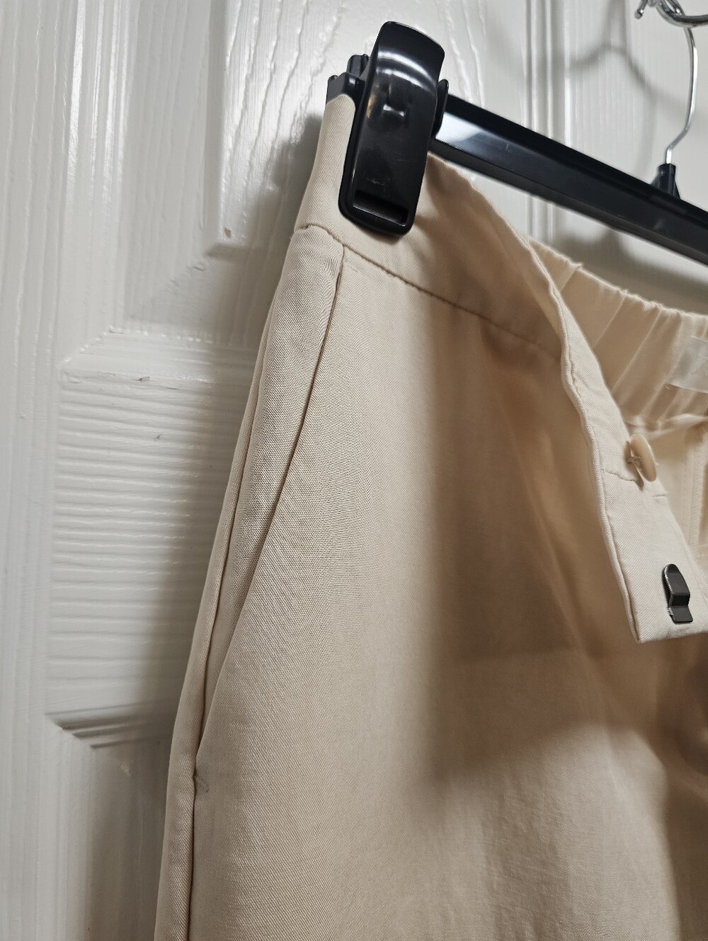 Zara NWT Beige Straight Leg Pants - Size M - Picture 6 of 12